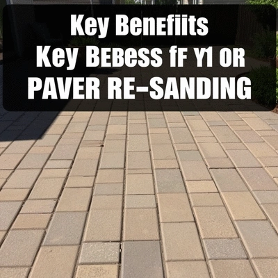 Image representing the key benefits of paver re-sanding