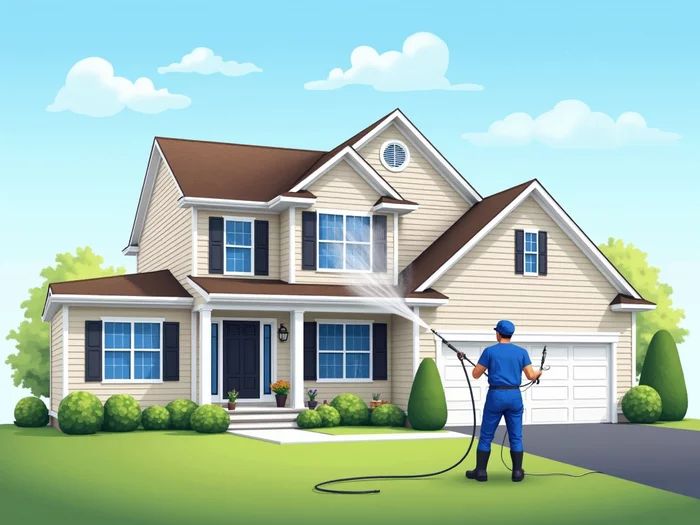 Professional house wash service near Glenmoore PA house washing